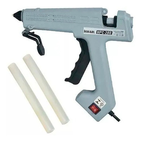 Pistola Cola Quente Profissional 280w Bivolt Chave +2 bastão de cola