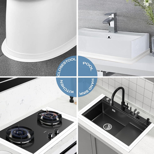 Cinta Impermeable 5pzs Para Lavabo Y Pared De Baño