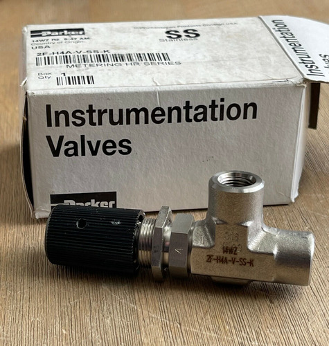 Parker Hr Series Metering Valve 2f-h4a-v-ss-k 316 Stainl Ssm