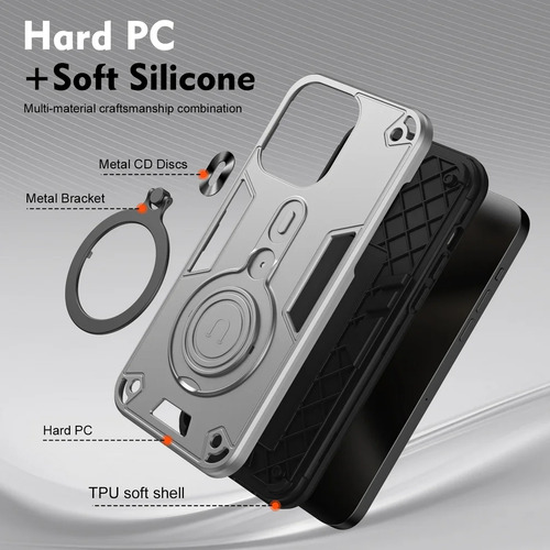 Funda Para Xiaomi Poco F6 M6 X6 Pro C65 C61 Soporte Guerrero