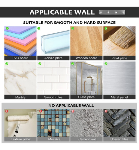 Ganchos De Pared Para Colgar 4 Unidades Ideal Para Oficina