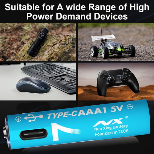Pilas Recargables Aaa Usb Carga De 1.5v Baterias Recargables