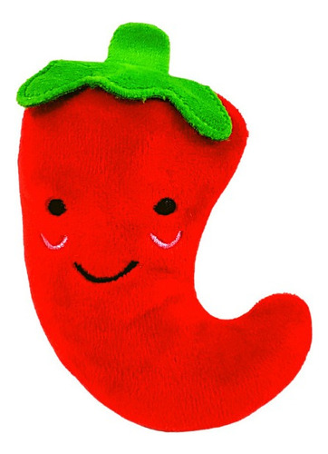 Brinquedo Para Pet Pimenta Chilli Vermelha Com Apito Cor Vermelho