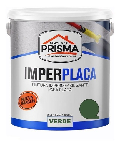 Imagen 1 de 5 de Pintura Impermeabilizante Imperplaca Cuñete 5 Galones Prisma