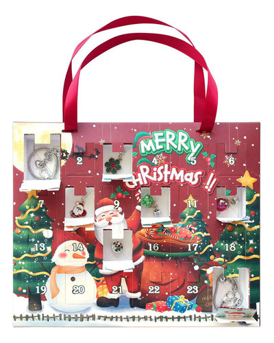 Pulseira De Pingente Com Calendário Do Advento, Natal
