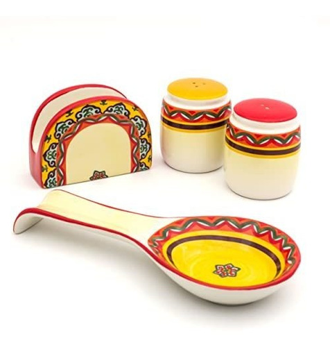 Servilletero Cocina Euro Ceramica Galicia Juego De Accesorio