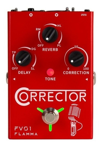 Pedal Para Voz Corrector Flamma Fv01 (autotune/delay/reverb)