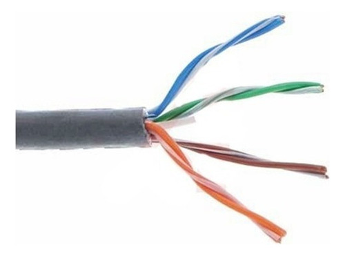 Cable De Red  Par Trenzado Utpbelden 10gxs12 0081000 305m Color Gris