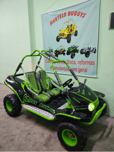 Míni Buggy Cross Dakar Verde Completo, Venha Conferir !!!