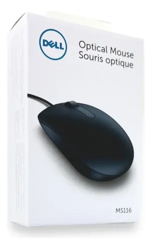 Mouse Dell MS116 preto | MercadoLivre