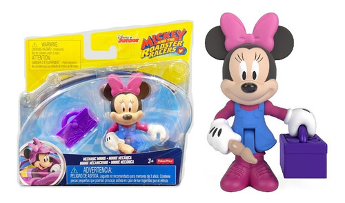 Mickey And The Roadster Racers Figura Minnie Mecanica