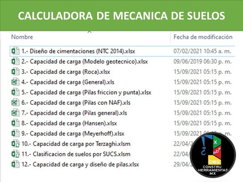 Elaboración De Plantillas Para Calculo De Mecánica De Suelos