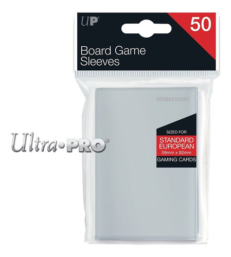 Imagen 2 de 6 de Protectores X50 Board Game Sleeves European 59 X 92 Ultrapro