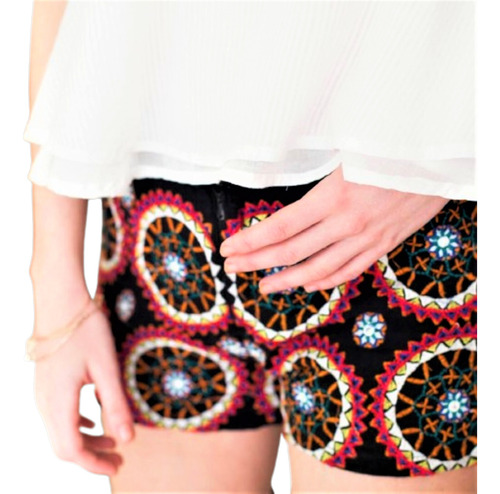 Short Boho Bordado Importado