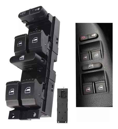 Botonera Switch Puerta Control Vidrios Para Jetta A4 Y Golf