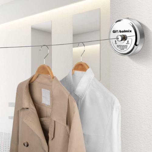 Varal Retratil Inox Hoteis Varandas Banheiro Lavanderia Box