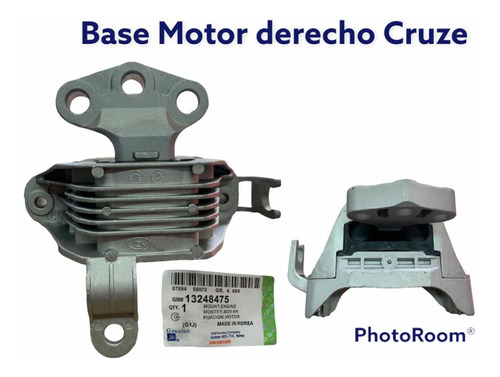 Base Motor Rh Derecho Chevrolet Cruze 2011 A 2018