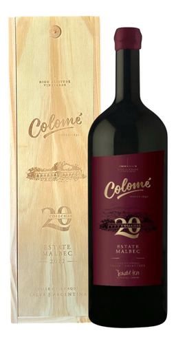 Botellón Colomé Estate 20 Cosechas Malbec Año 2022 1500 Ml