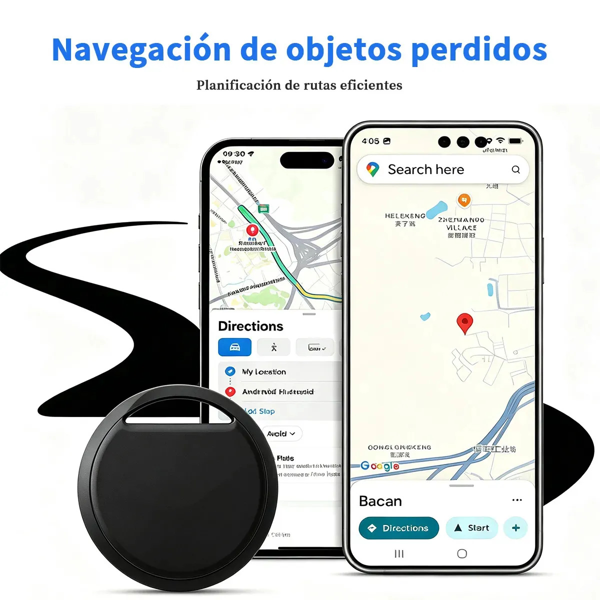 Localizador GPS Portátil Bluetooth para Auto, Moto, Niños y Llaves con 365 Días de Batería