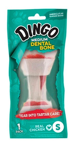 Imagen 1 de 7 de Dingo Dental Bone Small 35g - Huesos Snacks Para Perros