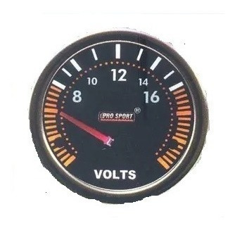Reloj Voltimetro 2 Pulgada Smoke Super Led  Prosport