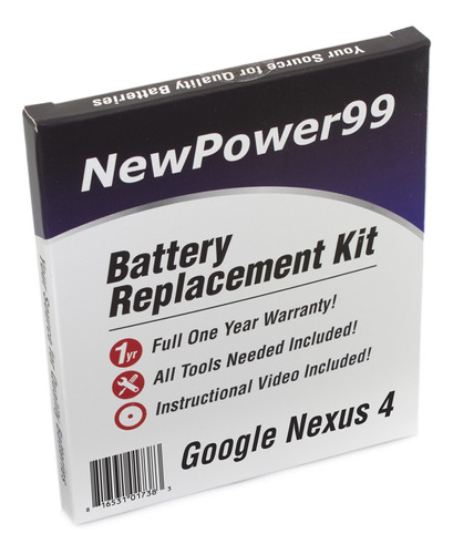 Bateria Celular Newpower99 Kit Con Herramientas Para Google Nexus 4