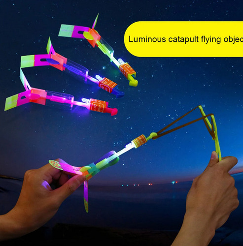 10 Flecha Luz Led Resortera Juguete Piñata Bolo Premio Rega