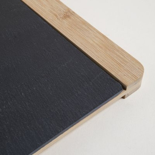 Imagen 3 de 4 de Tabla De Bambu Con Laja Para Sushi 24 Por 20cm