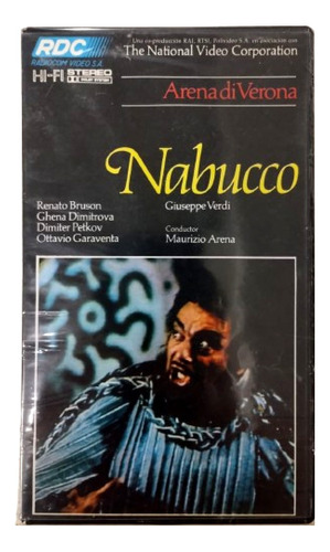 Nabucco Giuseppe Verdi Arena Di Verona Vhs Original 