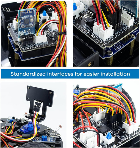 Kit De Chasis De Coche Robot Inteligente 2wd Módulo Ultrasón