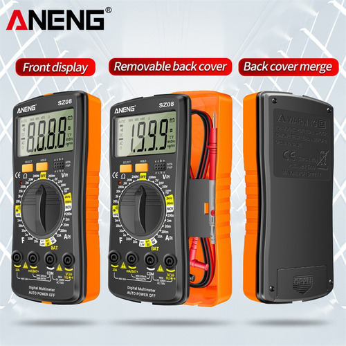 Aneng Sz08 Lcd Diodo Ncv Tester 2000 Cuenta Dividido D