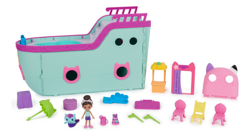 Gabby's Dollhouse,crucero Con Figuras De Juguete Para Niñas