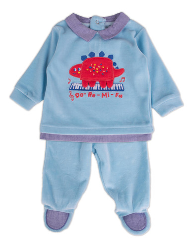 Conjunto Plush Bebe Niño Celeste Pillin (pvy311-23cel)