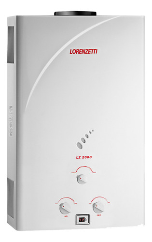 Aquecedor Gas Lorenzetti 19.0 Lt Glp Lz 2000 Cor Branco 110V/220V