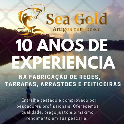 Rede Para Pesca Malha 3 (3cm Entre Nós) Fio 030 30 Metros
