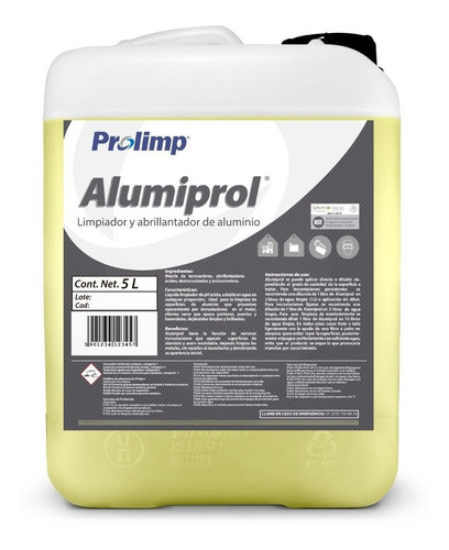 Limpiador Y Abrillantador Para Aluminio. Alumiprol® 5 L
