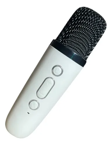 Parlante Bluetooth Karaoke 1 Micrófono Mini Altavoz Blanco