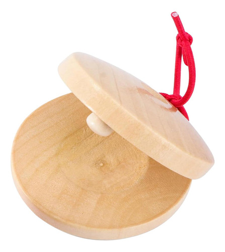 4 Castañuela De De Madera, Juguete De Percusión Artesanal