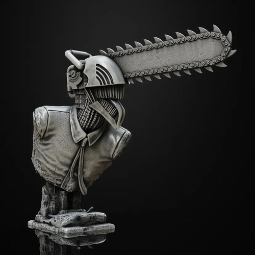 Busto Chainsawman Impreso En 3d