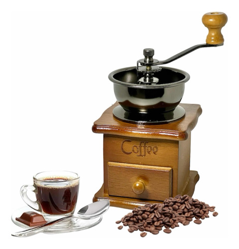 Molino Manual Café Molinillo Vintage Coffee Grinder Madera