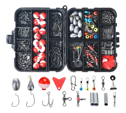 264pcs Juego De Accesorios De Pesca Kit Con Caja De Tacos De