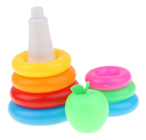 De Anillos Apilables De Plástico De 7 Piezas Con Un Juguete