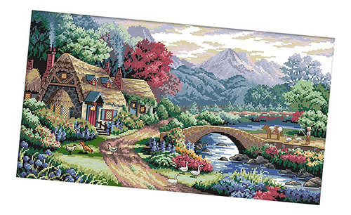 Kit De Costura Impresso Farm Scene Para Iniciantes E Adultos