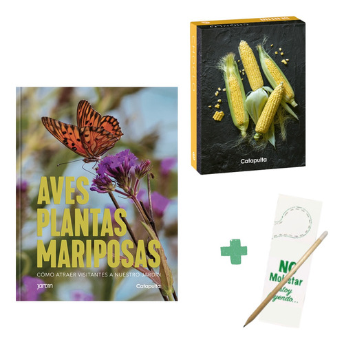 Aves Plantas Mariposas + Recetas Choclo Regalo - 2 Libros