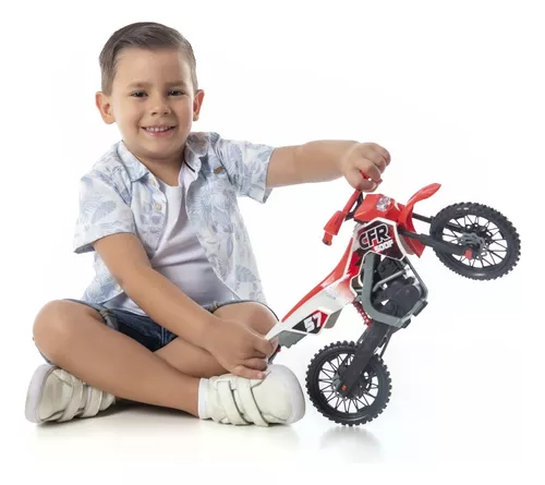 Moto De Brinquedo Motocross Trilha Suspensão Corrida Grande