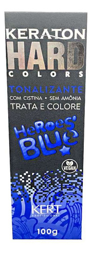 Kit Tintura Kert Cosméticos  Keraton hard colors Tonalizante tom heroes blue