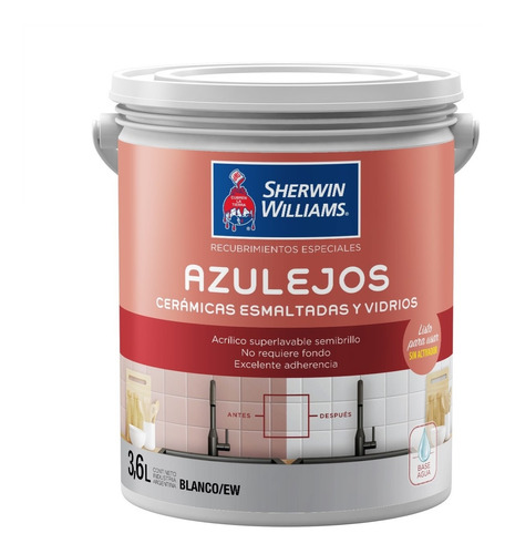 Pintura Para Azulejos Novacor 3.6 Lt Sherwin - Rex