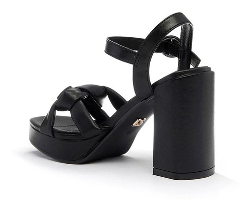 Imagen 3 de 6 de Sandalia Lady Stork Mujer Scarlet Noche Fiesta Taco 11 Cm