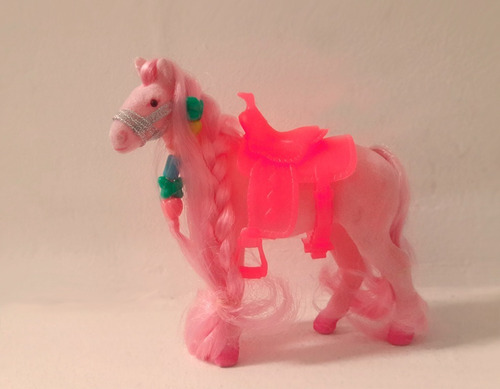 Caballito De Princesa Felpa Rosado. Juguete Niña