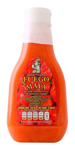 Salsa De Chile Habanero Fuego Maya 250ml